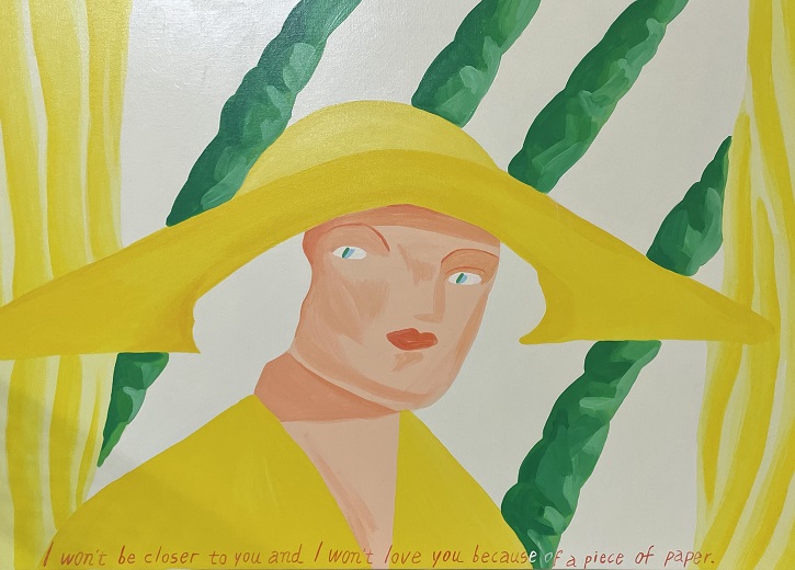 아방,A lady,90.9x65.1cm,acrylic on canvas,2020